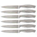 Cecotec Set of 6 Professional Meat Knives with Saw, featuring stainless steel blades and alloy steel handles