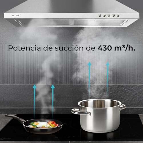 Cecotec Flux PM 604300 Stainless Steel Extractor Hood - Powerful Suction