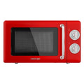Cecotec ProClean 3110 Retro Red Microwave with Grill, 20L capacity and vintage design