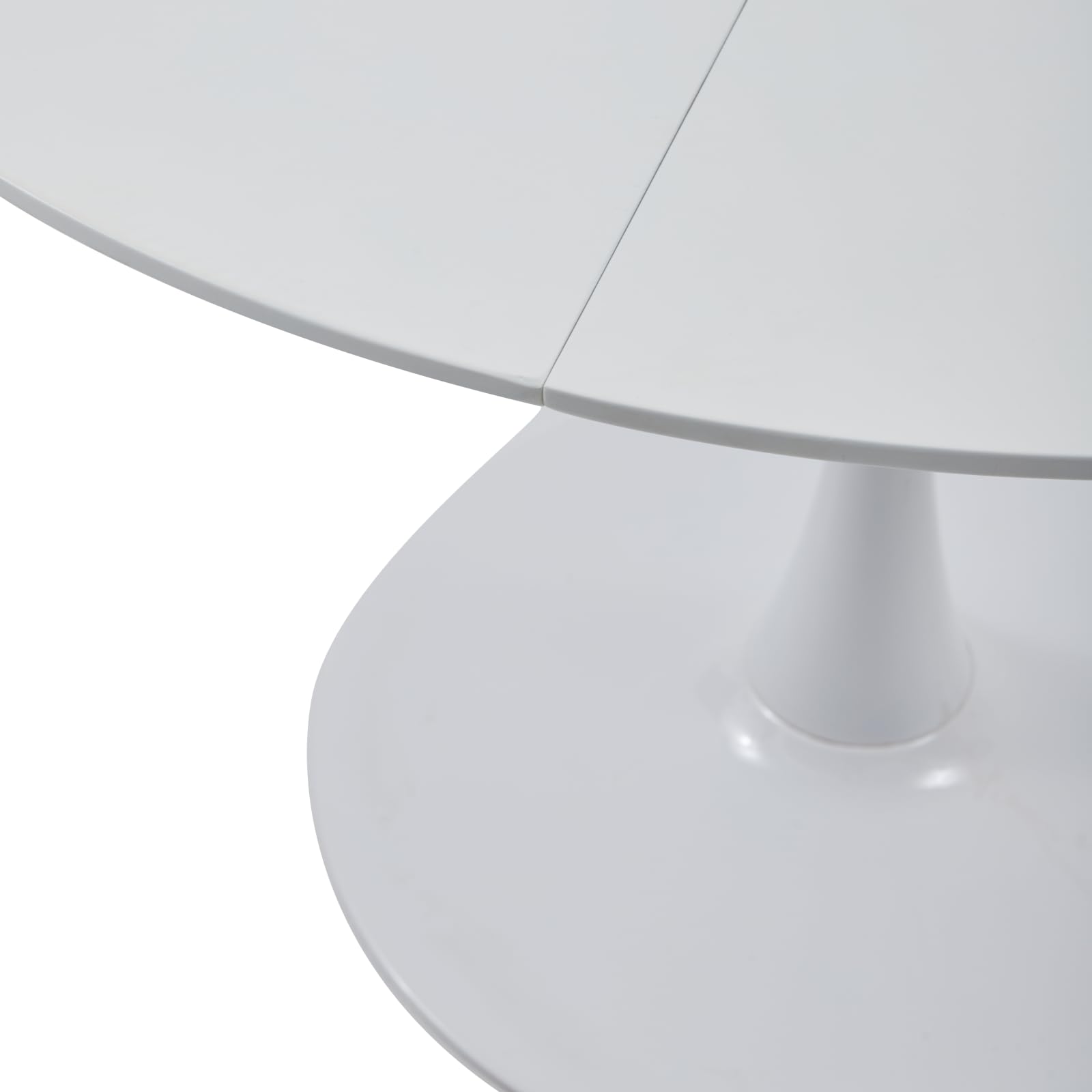 GrandCA HOME 110cm Round Dining Table in White