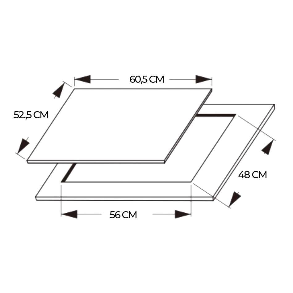 Cecotec Gas Plate 3 Lights for Natural Gas and Butane - Easy to Clean