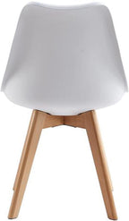 mcc direct Retro Dining Chairs Set of 4 with Wooden Legs
