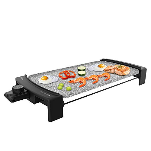 Experience the Cecotec Tasty & Grill 3000 Electric Hob with 2600W, RockStone coating, and M-shaped heating. Perfect for versatile cooking. Shop now! Keywords: electric hob, Cecotec, RockStone coating, M-shaped heating
