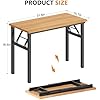 DlandHome Folding Table - Teak