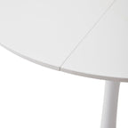 JZGORC Modern Round Dining Table for 2-4 People, White