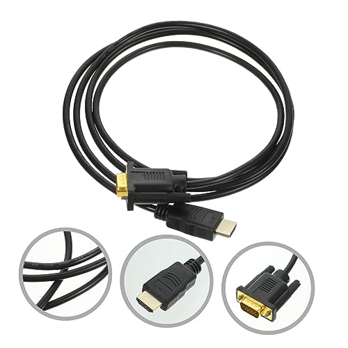 Hemoton Hdmi to Vga Adapter for Laptops - High Resolution 1080p