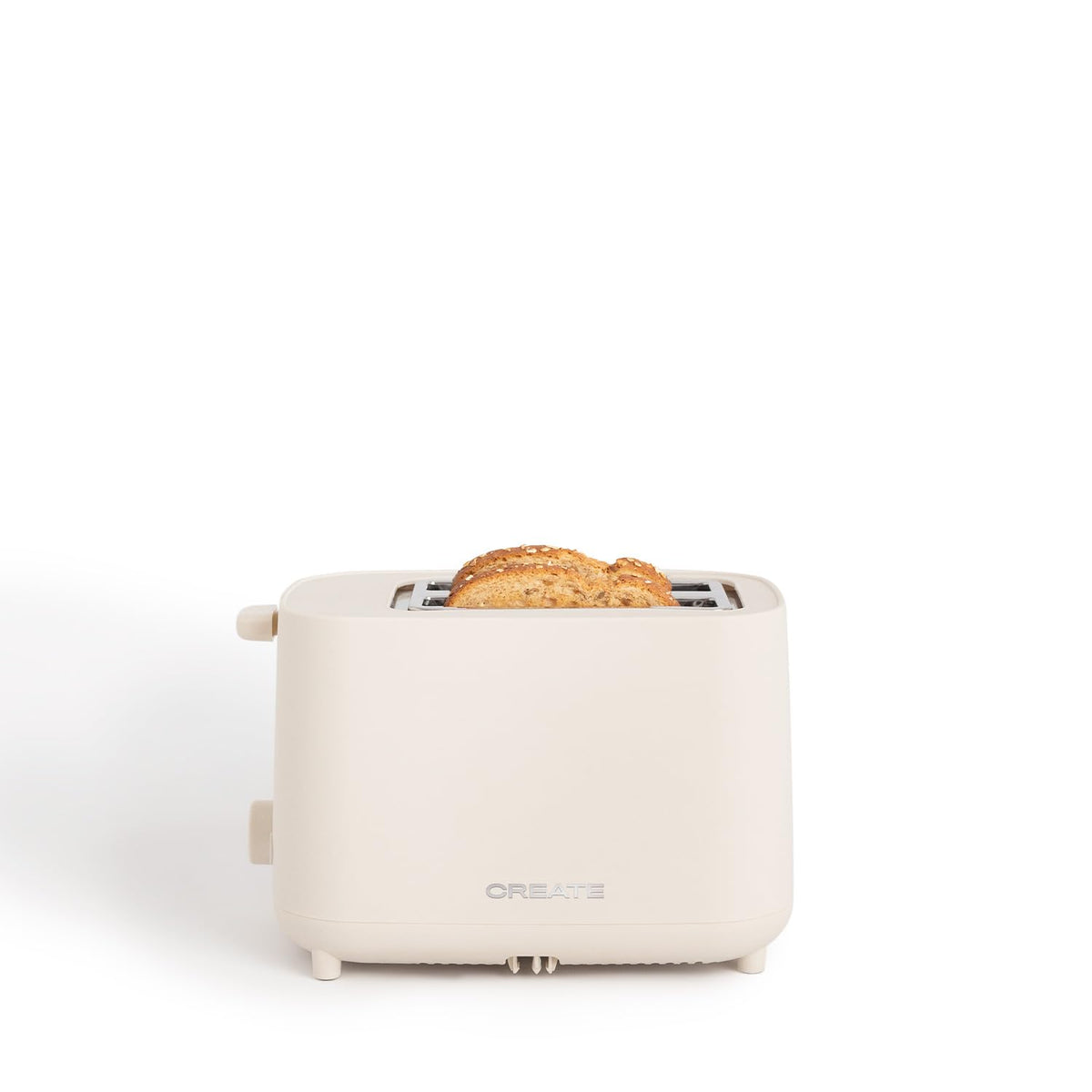 CREATE Off-White Toaster with 6 Power Levels