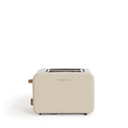 CREATE Retro Electric Bread Toaster with 6 power levels, wide slots, and crumb tray