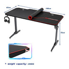 Sogesfurniture Ergonomic PC Gaming Desk with Large Mouse Pad