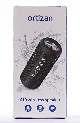 Sleek Waterproof Bluetooth Speaker with LED Lights – Immersive Sound for Outdoor and Indoor Adventures