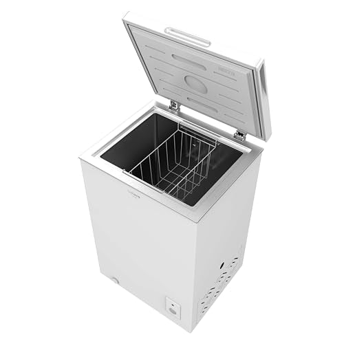 Cecotec - CoolMarket 99L Horizontal Freezer, Class E, Dual Function, Mechanical Control