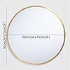 LIYANJJ Round Metal Wall Mirror - Round Metal Frame