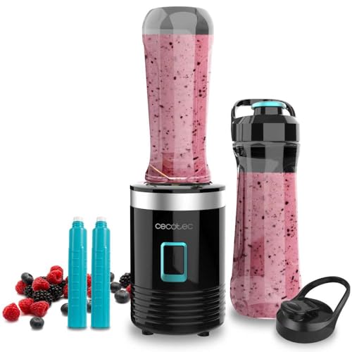 Discover the Cecotec Single Glass Whisk Power Titanium 350W, featuring an ice crusher, 4 blades, and portable cups. Perfect for smoothies and more! Keywords: Cecotec, glass whisk, ice crusher, portable mixer