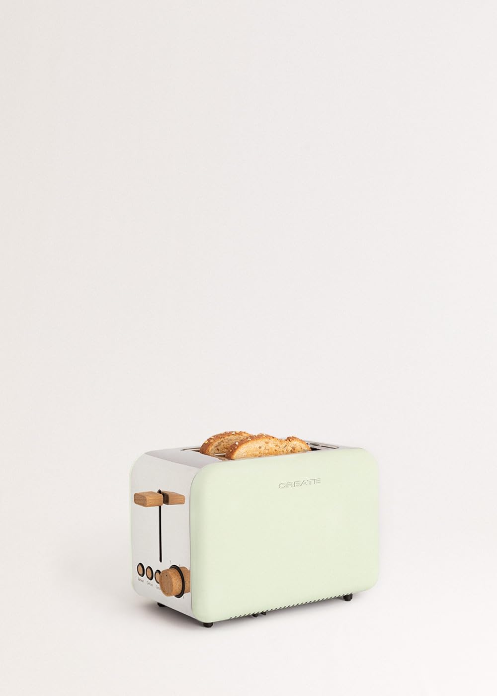 CREATE Retro Toaster with Wide Slots in Green