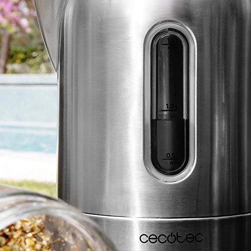 Cecotec - 1.7L Stainless Steel Electric Kettle, BPA-Free, 360º Base, Anti-Limescale
