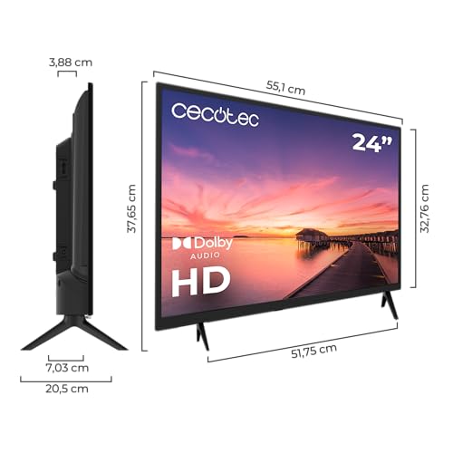 Cecotec TV 0 Series 24 Inch Screen - Optimal HD Resolution