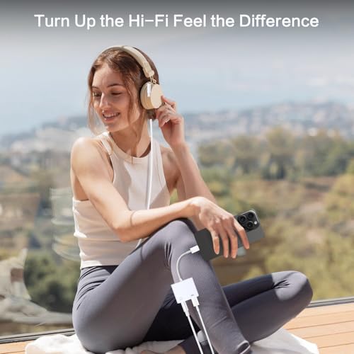 Seulliya 2-in-1 Charging & Audio Adapter for Iphone - Hi-res Sound