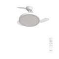 CREATE WIND CLEAR STUDIO S Ceiling Fan with retractable blades, white light, and remote control