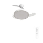 CREATE WIND CLEAR STUDIO S Ceiling Fan with retractable blades, white light, and remote control