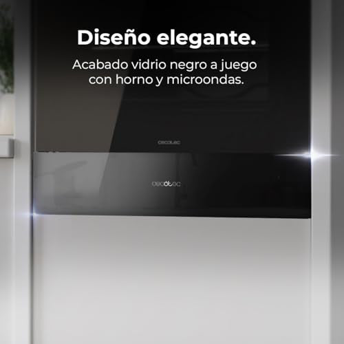 Cecotec Built-in Heat Drawer 60 cm - Adjustable Temperature & Black Glass
