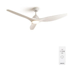 CREATE Ceiling Fan with white light, featuring copper AC motor and silent operation