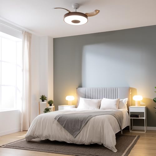 Cecotec - EnergySilence Aero 4200 Ceiling Fan with Light, 6 Speeds, Remote Control