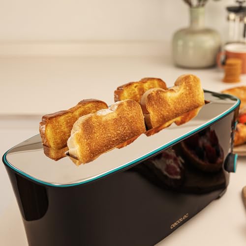 Cecotec Toaster Vertical Toast & Taste Extra Double B - 1350W Power, Perfect for Thick Breads