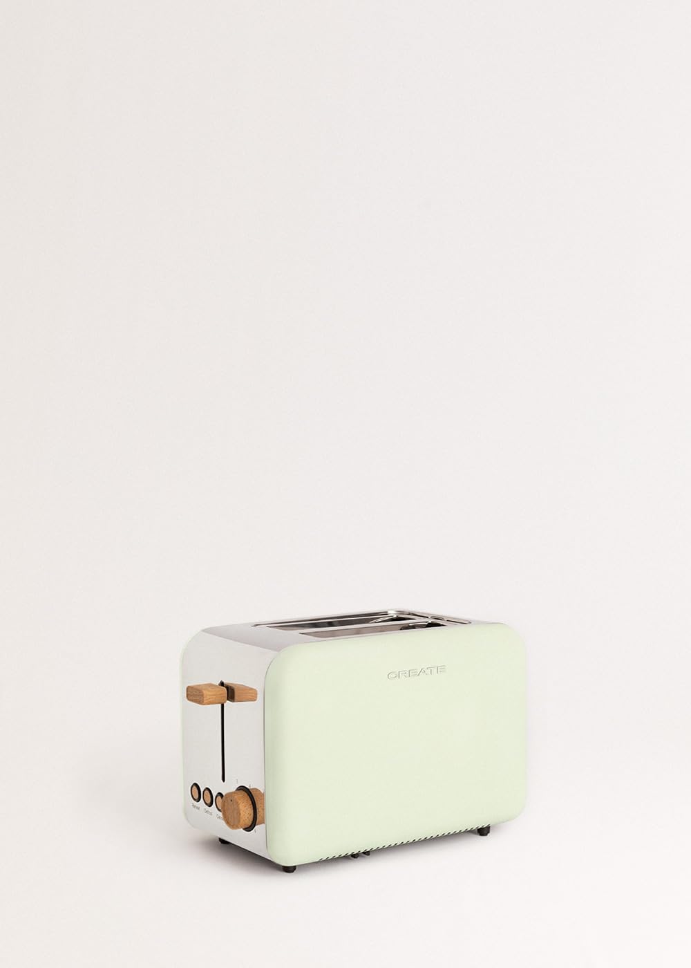 CREATE Retro Toaster with Wide Slots in Green