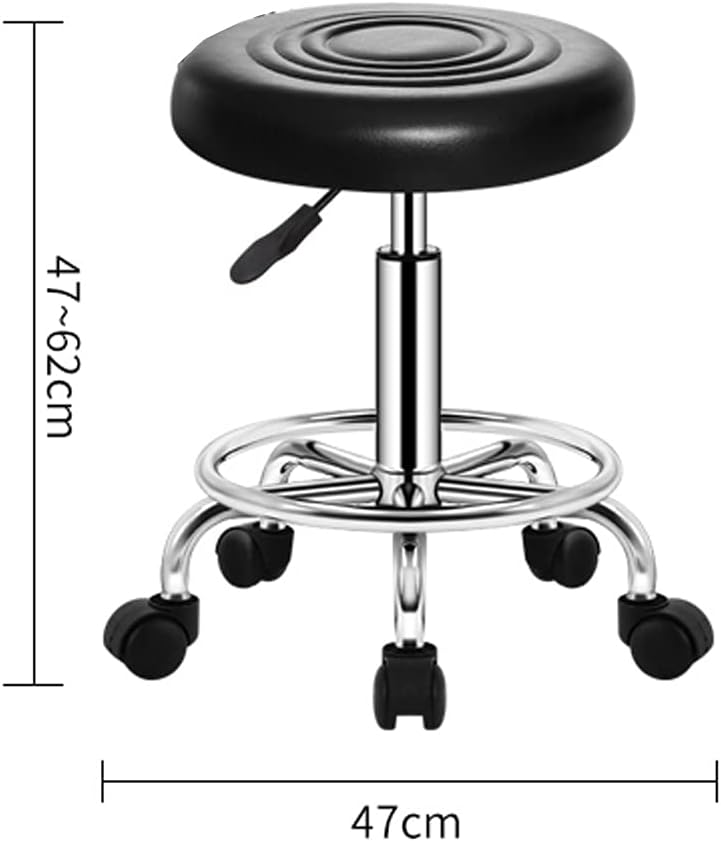 Generic PU Leather Stool - Adjustable Height