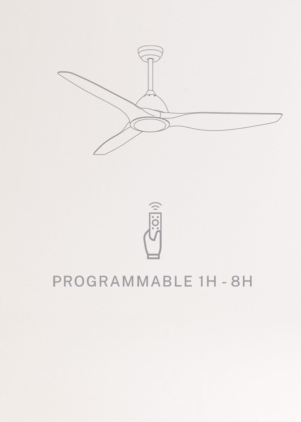 CREATE Ceiling Fan with White Light and Copper AC Motor