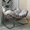 Generic Papasan Rocking Chair - Light Grey