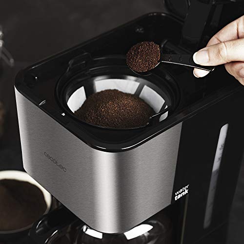 Cecotec - 950W Stainless Steel Drip Coffee Maker with 1.5L Capacity