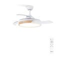 CREATE Ceiling Fan with light and remote control, featuring 6 speeds, timer, and retractable blades