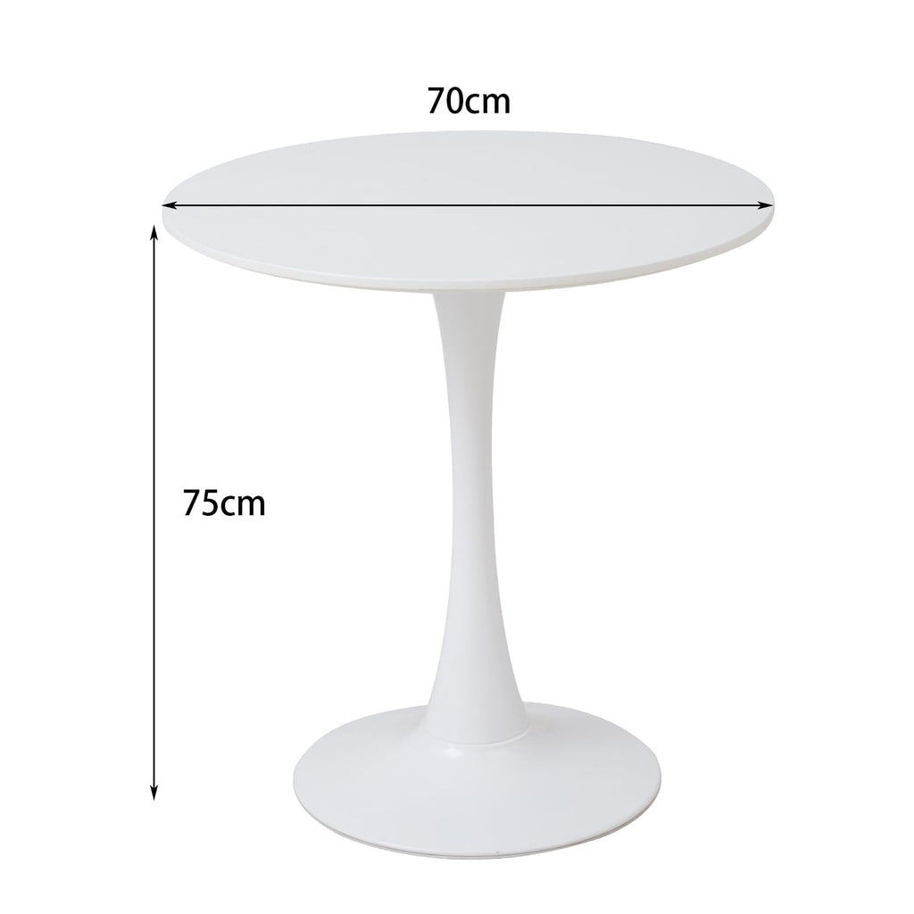 GrandCA HOME Modern Round Dining Table 70 cm