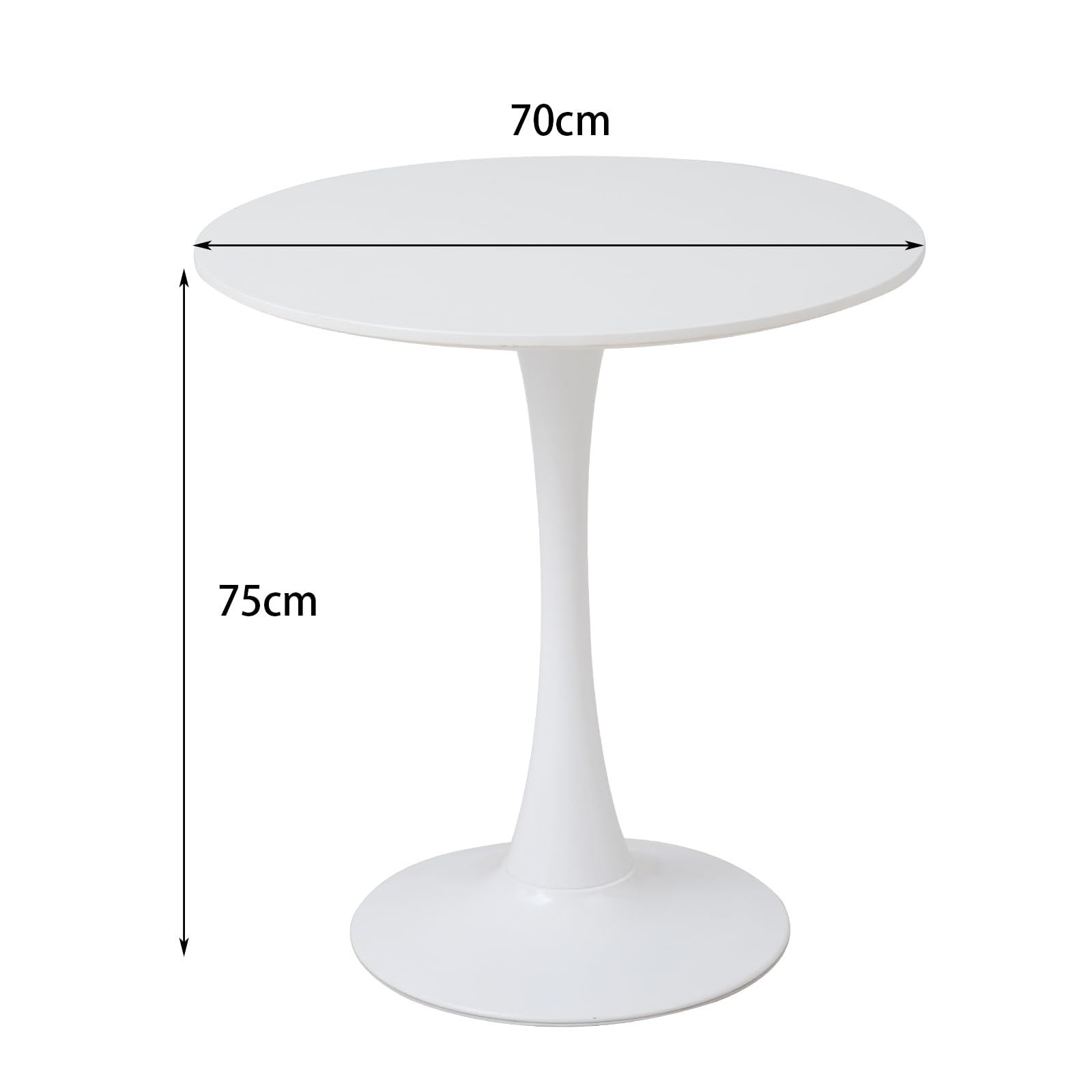 GrandCA HOME Modern Round Dining Table 70 cm