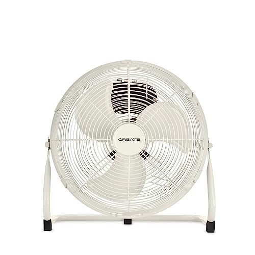 CREATE 12" Industrial Floor Fan with 3 Speeds
