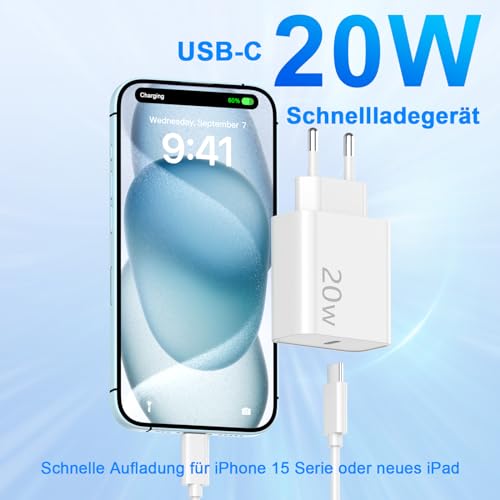 Fuhaya 20w Usb C Charger for Iphone 17/16 Series - Fast Charging
