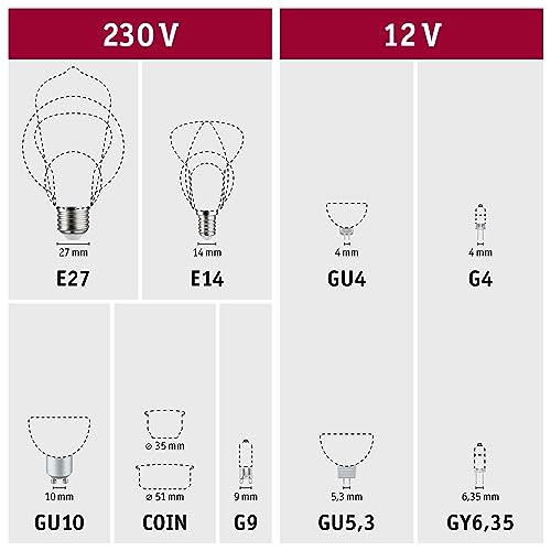 Paulmann Led Filament Bulb Gold E27 6.5W - Energy Efficient Warm Light