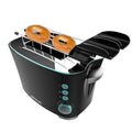 Cecotec Vertical Toaster Toast&Taste in black stainless steel with double slots for toasting