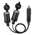 Enisina Cigarette Lighter Splitter with dual sockets and LED indicator