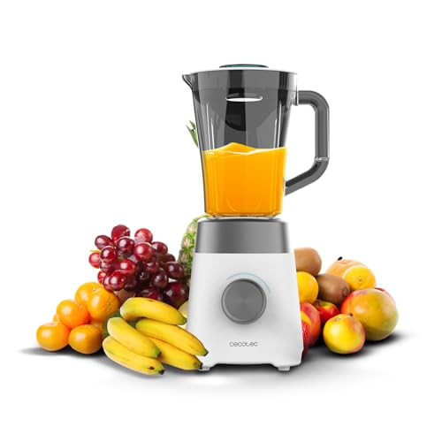 Cecotec Electric Table Mixer in White with 4 Titanium Blades and 1.5L Capacity