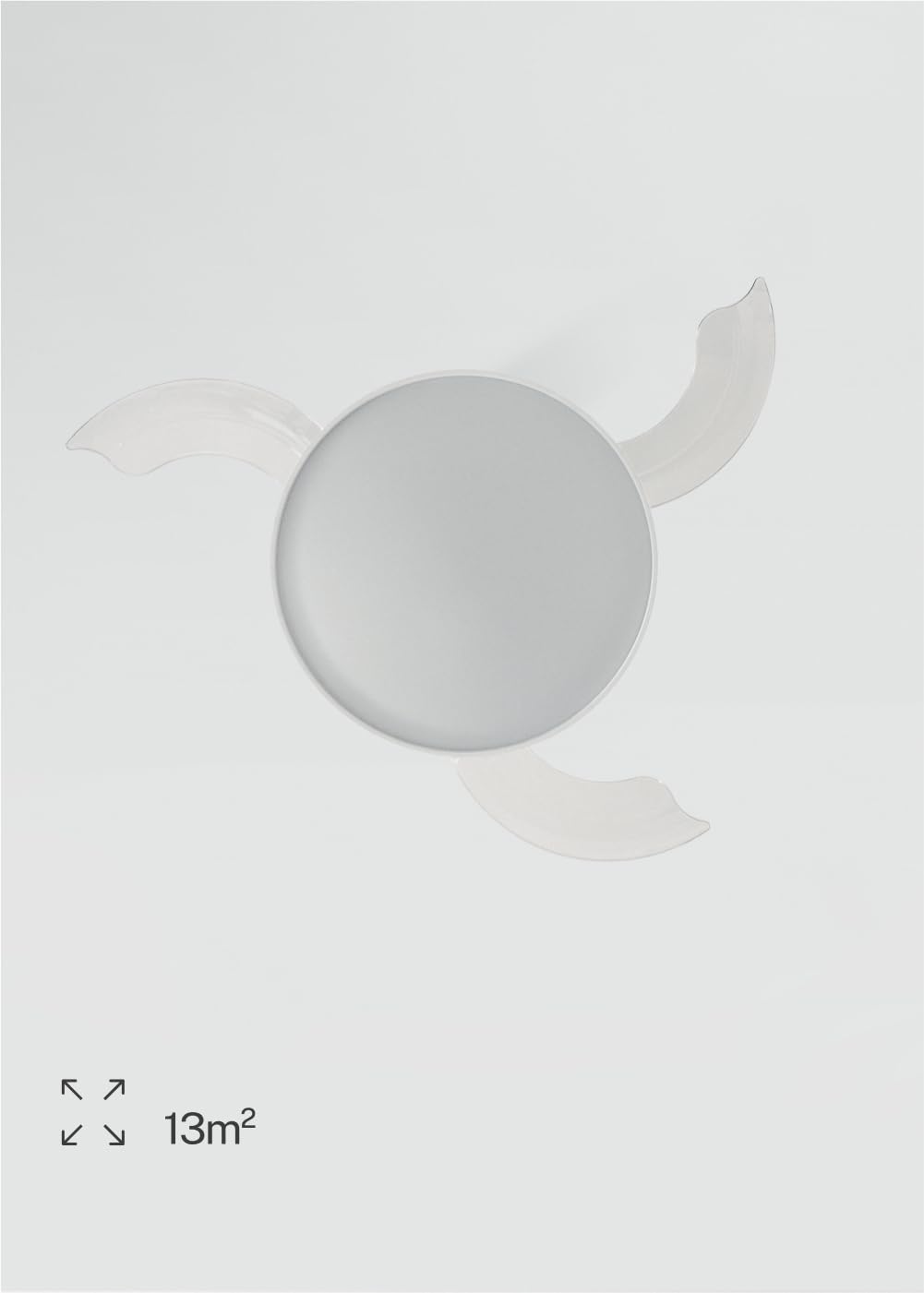 CREATE WIND CLEAR STUDIO S Ceiling Fan with White Light and Remote