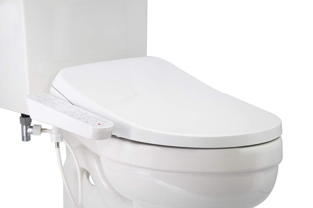 Alpha Bidet GX Wave Bidet Toilet Seat in Elongated White