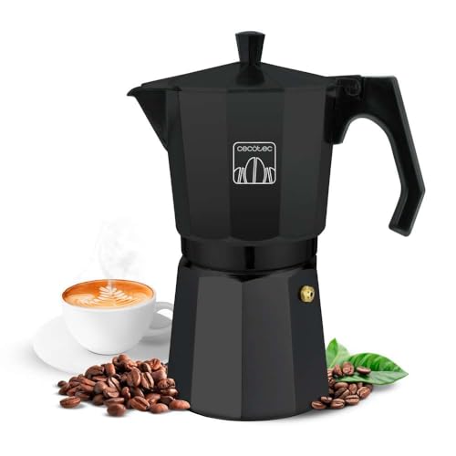 Cecotec Black Italian Coffee Maker - 600 ml, 12 Cups