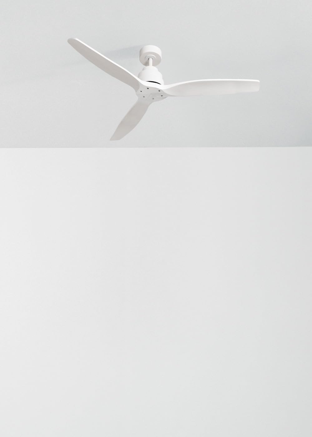 Create Windstlyance Natural Wood/White Ceiling Fan with Control