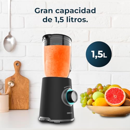 Cecotec Glass Blender Power Black Titanium 2000MAX - 2000W Maximum Power