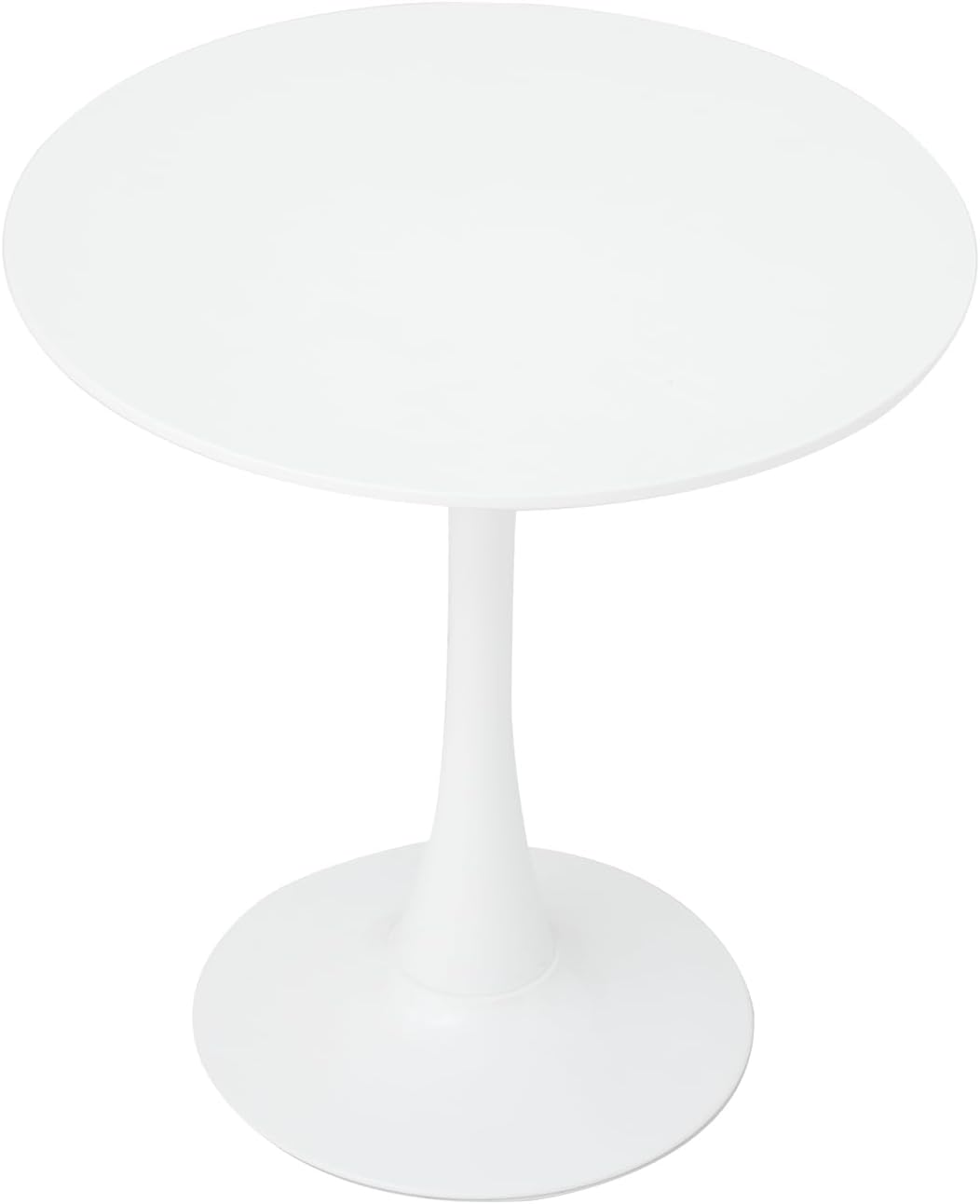 BenyLed 70 cm Round Dining Table - White