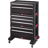 AIRAJ 7-Drawer Workshop Trolley with Removable Top Box