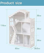 WUHUHAI 3 Tier Kids Bookshelf with Storage