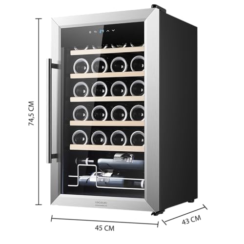 Cecotec Wine Cellar Bolero GrandSommelier 2450 - 24 Bottles With Adjustable Temperature
